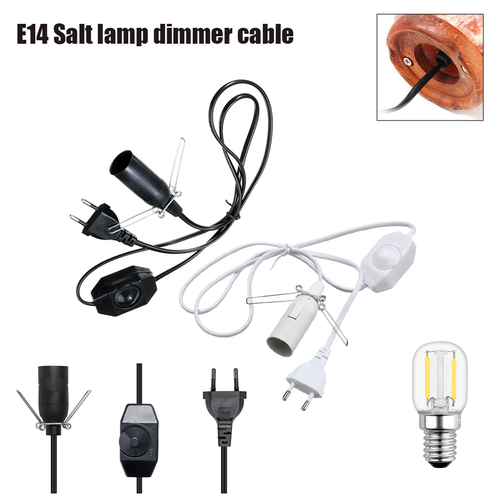 Himalayan Salt Lamp - Lamp Base 1.8m E14 Holder Power