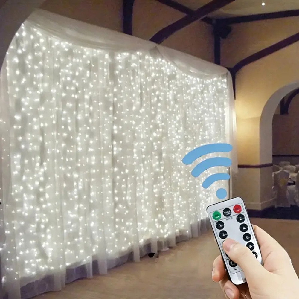 3/4/6m Fairy Lamp with 8 Mode  - Fairy Light Curtain 评论和价格