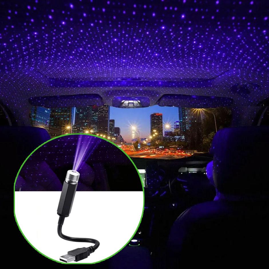 QXNY 1pcs Mini LED Car Roof St - Star Projector Night 评论和价格