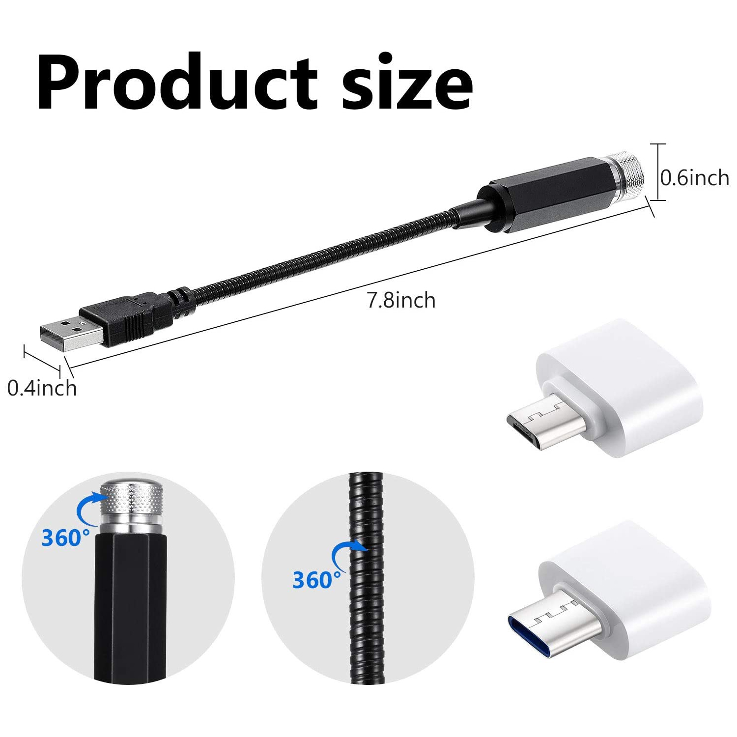Adjustable Auto USB Decorative - Star Projector Night 评论和价格