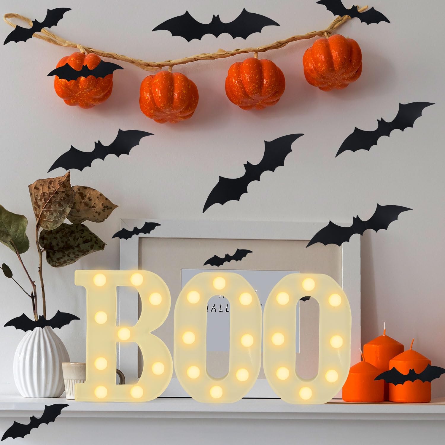 Halloween Decor Indoor-3 LED M - Light Up Letters Marquee 评论和价格