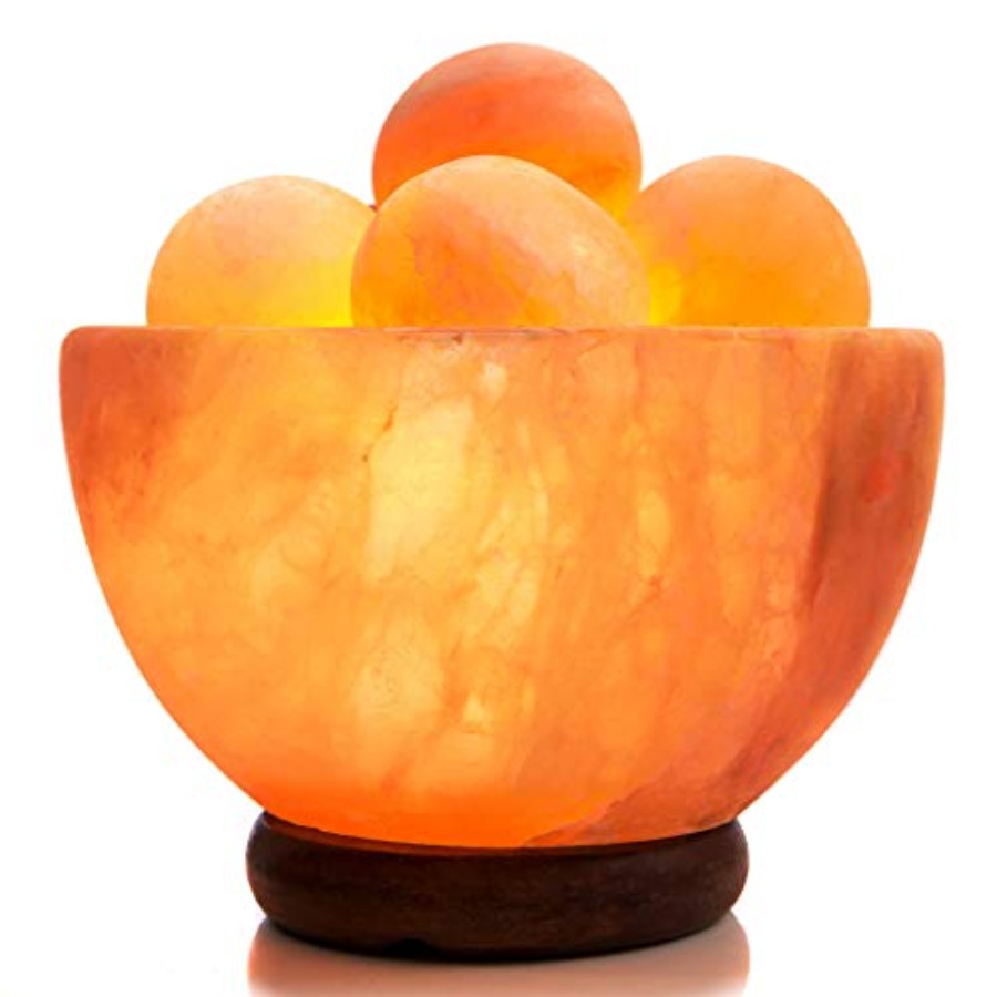 Himalayan Salt Lamp with 6 Him - Himalayan Salt Lamp 评论和价格