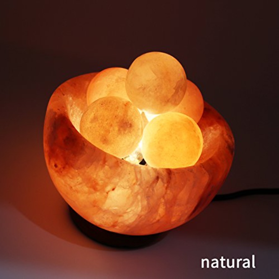 Himalayan Salt Lamp with 6 Him - Himalayan Salt Lamp 评论和价格