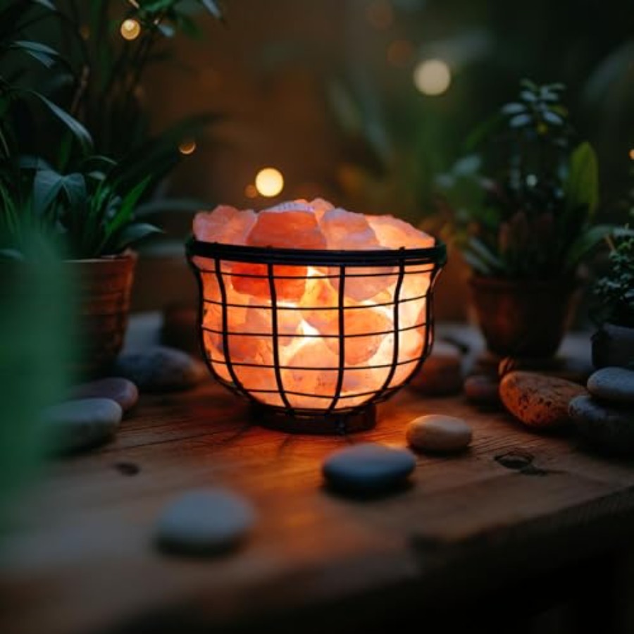NB Himalayan Pink Salt Metal L - Himalayan Salt Lamp 评论和价格