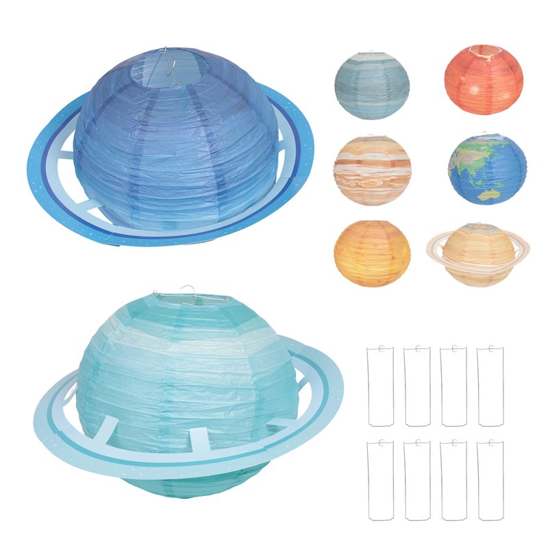 A93Z 8Pcs Space Paper Lanterns - Lantern Paper Solar 评论和价格
