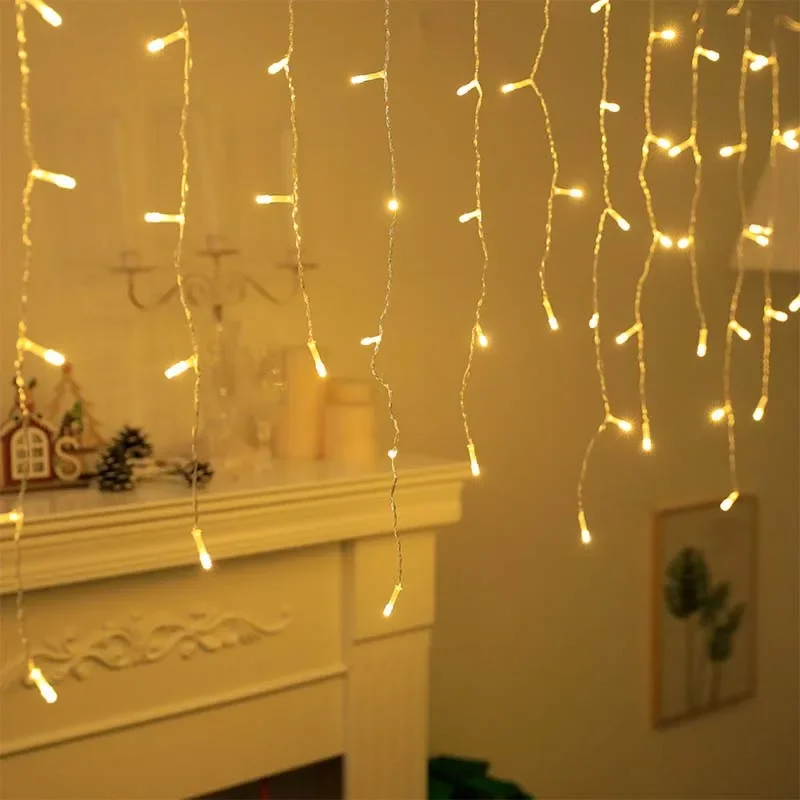 Christmas Lights Outdoor Decor - Fairy Light Curtain 评论和价格
