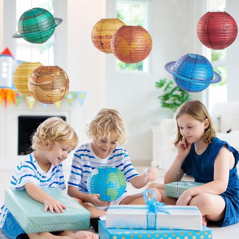 Galaxy Space Theme Hanging Pla - Lantern Paper Solar 评论和价格