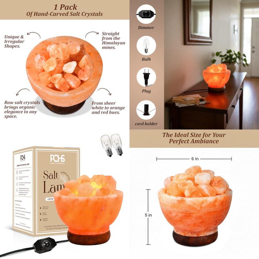 Himalayan Pink Salt Lamp Bowl  - Himalayan Salt Lamp 评论和价格