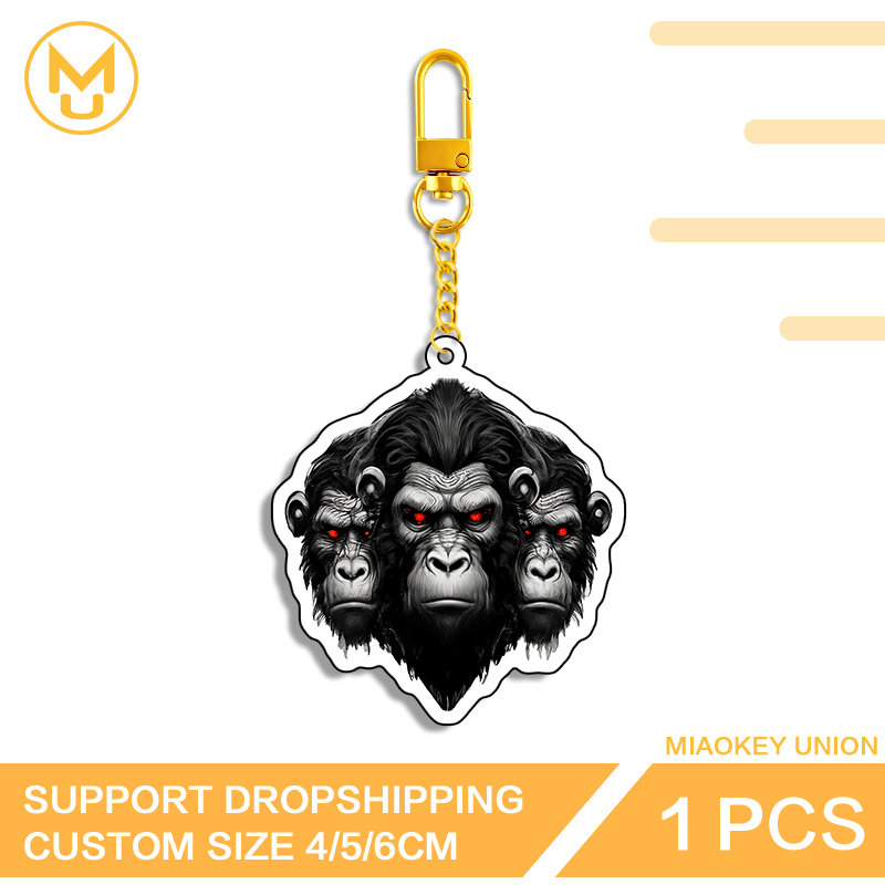 Three Chimpanzee Heads Keyring - Union Lighting & Decor Montreal Quebec 评论和价格