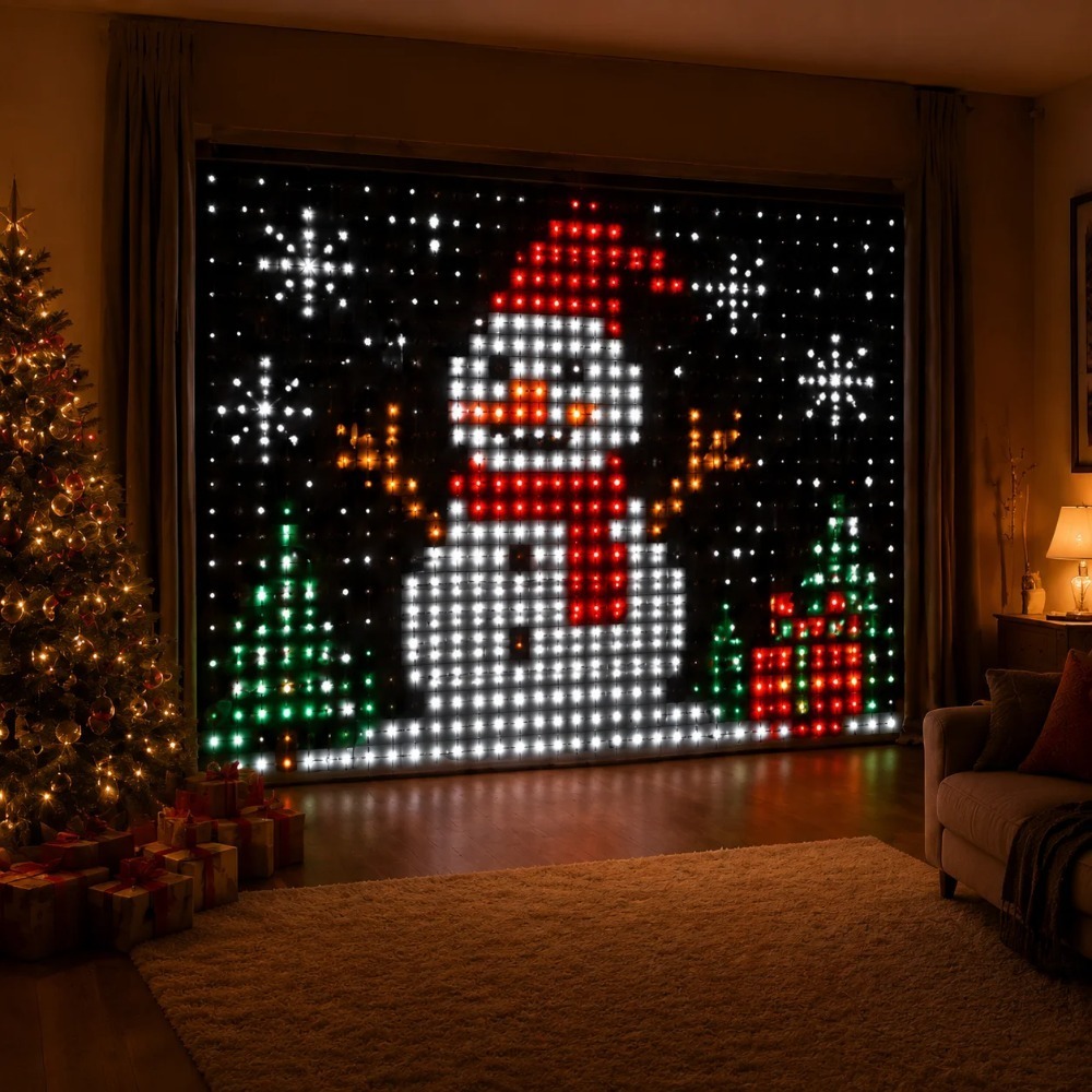 Smart RGB LED Curtain Lights B - Fairy Light Curtain 评论和价格