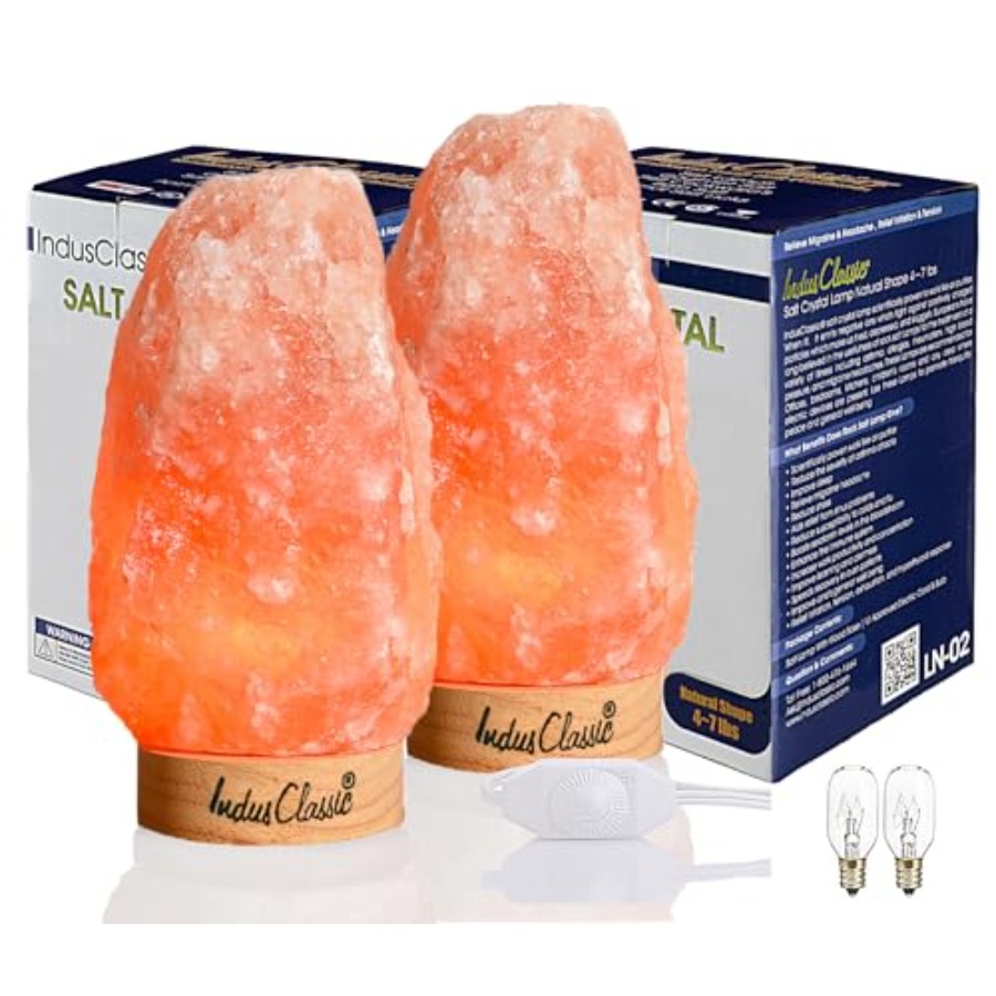 LN-02 Pack of 2 Natural Himala - Himalayan Salt Lamp 评论和价格